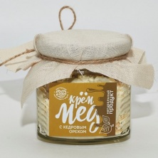 картинка Крем-мед с кедровым орехом, 250 гр