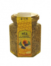 картинка Мёд с семенами подсолнечника, 220 гр.